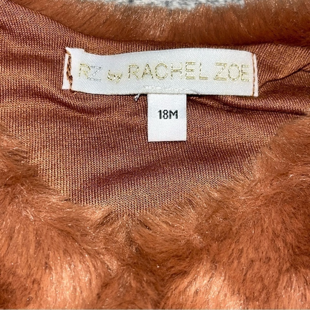 Rachel Zoe Peach Pink Faux Fur Vest - Picture 6 of 6